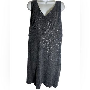 Muse dress size 14W stunning grey shimmery sequined dress‎ 🖤🩶🖤